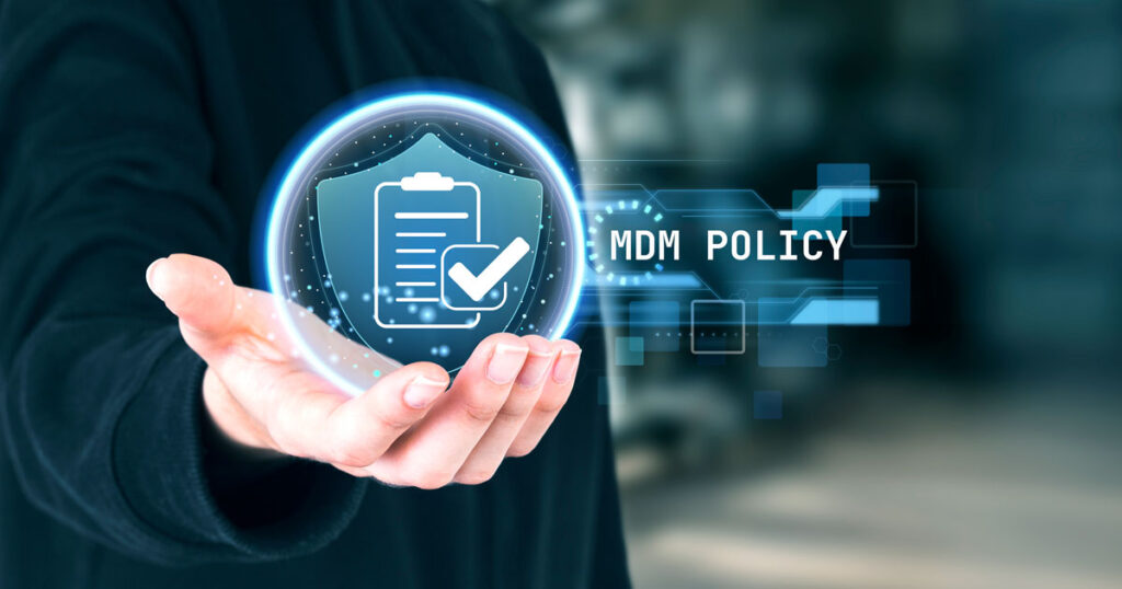 What is a mobile device management policy